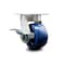 Service Caster 4 Inch Kingpinless Solid Poly Wheel Swivel Caster with Brake SCC-KP30S420-SPUR-SLB - alternate 1